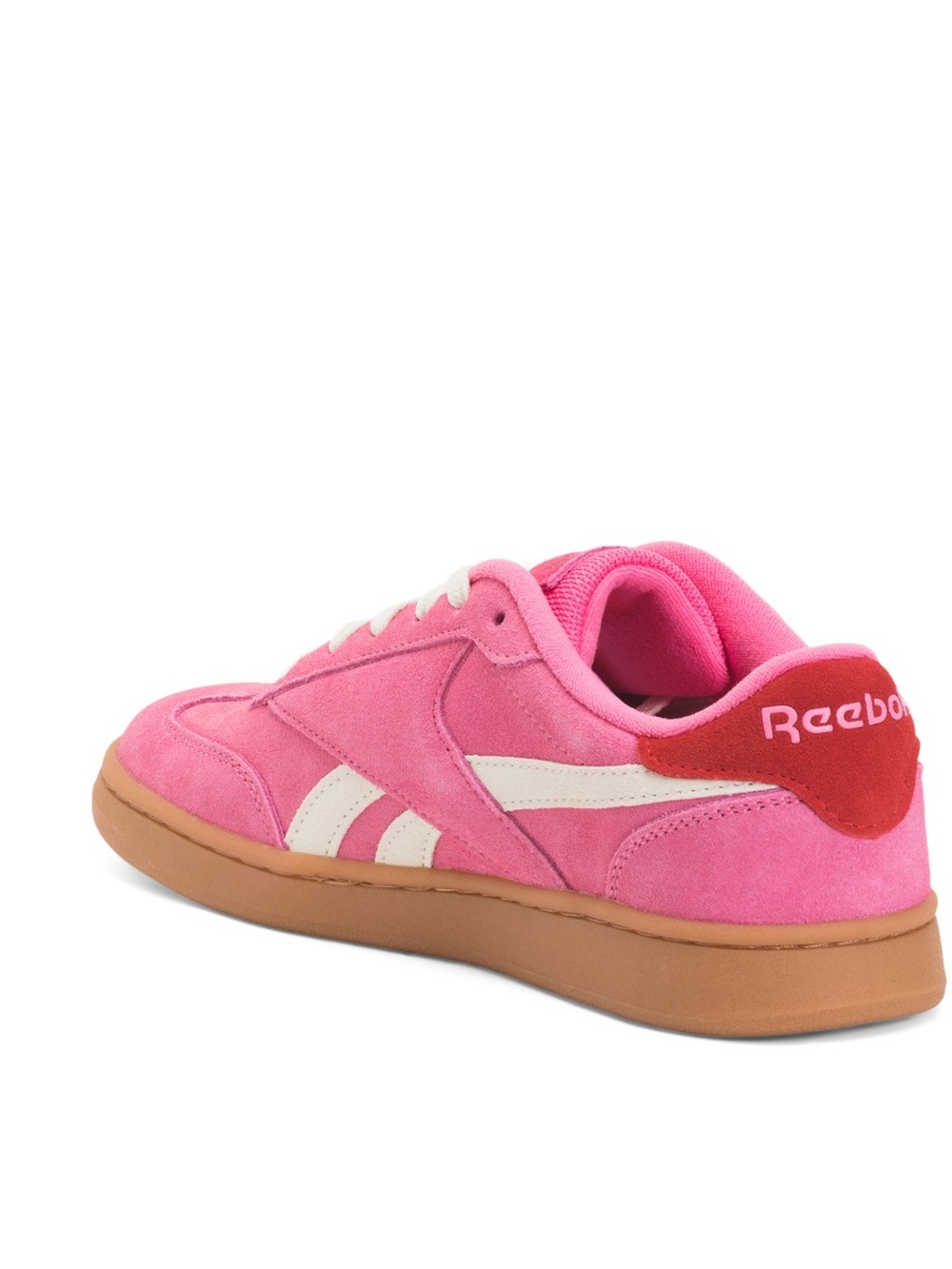 Reebok Pink Suede forte lounger retro sneakers NWT - Picture 2 of 3